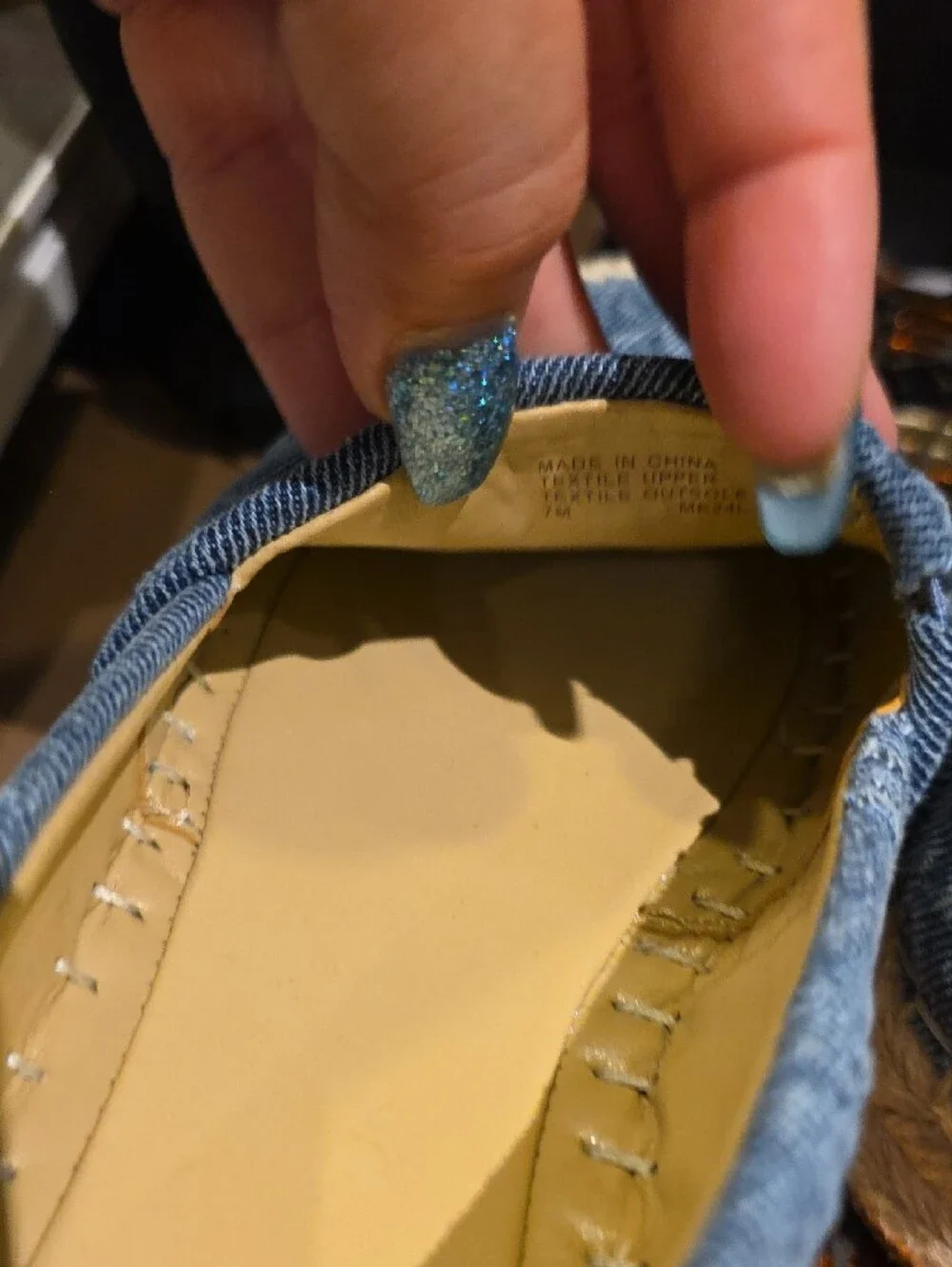 Michael Kors Denim Blue Espadrille Flats with Natural Jute Trim